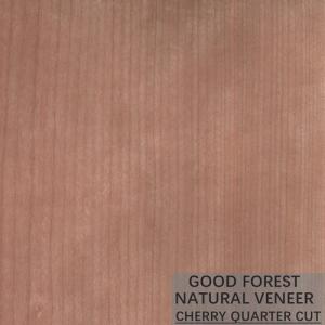 Best Decoration Natural Cherry Veneer Quarter Cut Smoked Color Popular wholesale