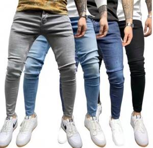 China                  Casual Skinny Jeans Trousers Classica Denim Pants Washed Stretch Jeans for Men              on sale