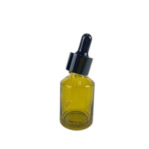 Slanted Frosted Green Glass Bottles 30ml Empty Essential Oil Bottle