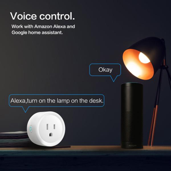 Tuya Wifi Electric Smart Plug Socket US Standard 16A Wireless Remote Control
