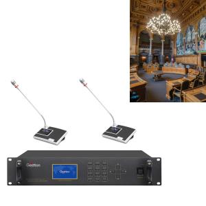 Auto Camera Tracking Wired Conference System 4 Channels Input Digital Discussion System