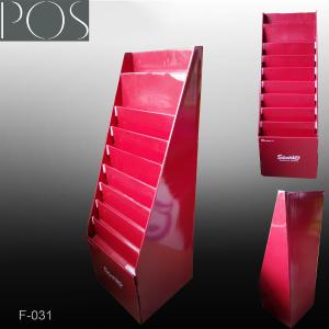 Buy cheap POS Brochure Advertising cardboard floor display stand from wholesalers