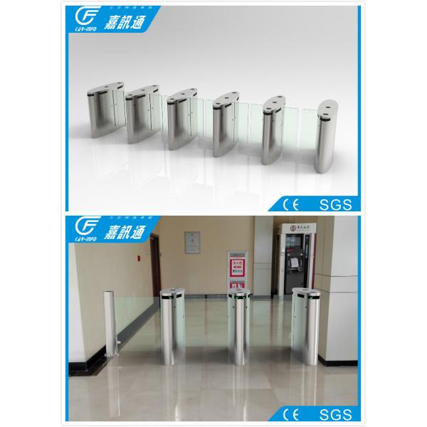 Stainless Steel Access Control Turnstiles , Sliding Turnstile Security Systems
