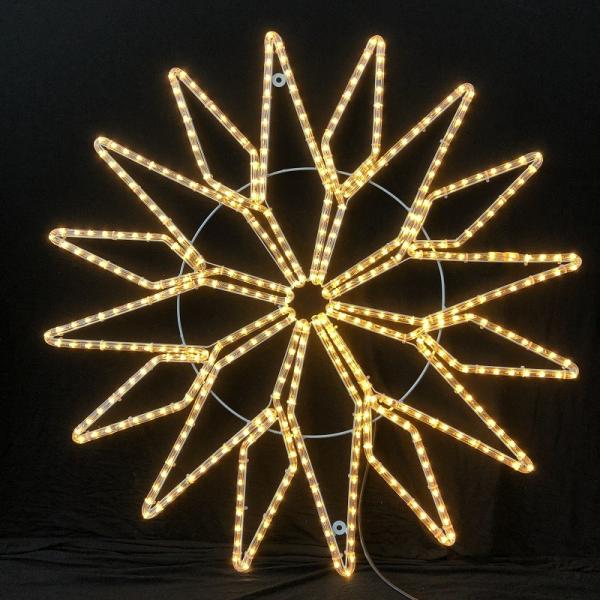 Cheap 110V/220V LED rope light star motif light IP55 for Christmas show wedding use shopping mall commercial decorating lights for sale