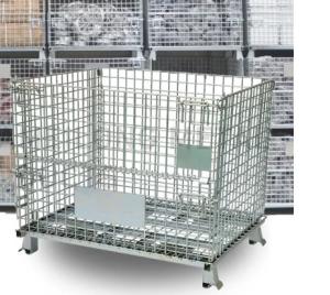 Best Silver Heavy Duty 800kg Mesh Storage Baskets Stackable Wire wholesale