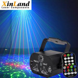 China DJ Disco Sound Activated Laser Light RGB LED Projector With Remote Control on sale