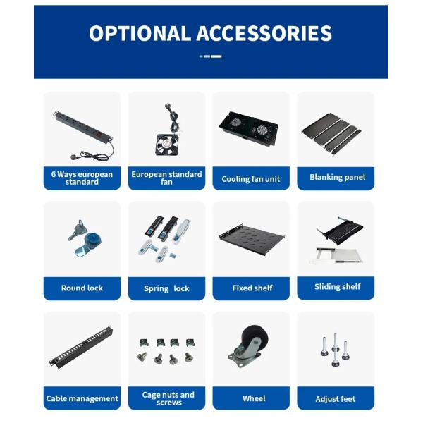 4U 6U 9U 12U 15U SPCC Sheet Metal Network Rack Wall Mounted Grid Door Storage Cabinet