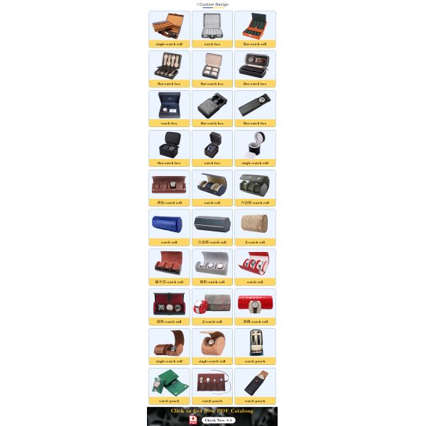 Handmade Luxury Logo PU Leather Velvet Lining Portable Travel Organizer Box Custom 6 Slots Watch Case 3