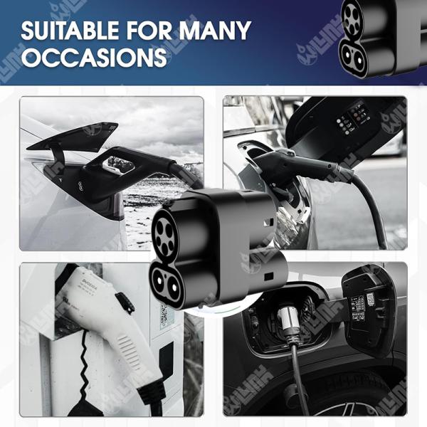 Olink EV Adapter IP54 Waterproof CCS2 Adapter CCS1-CCS2 EVSE Connector Versatile EV Charger Adapter for All Models