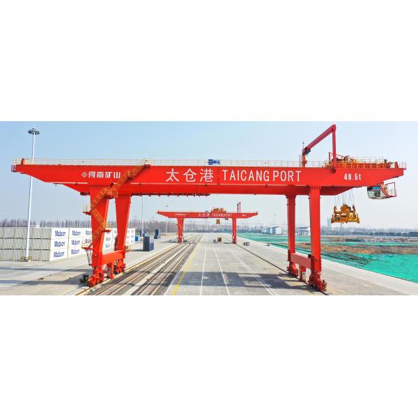 20T Rail Traveling Box Type Double Girder Gantry Crane Outdoor Using