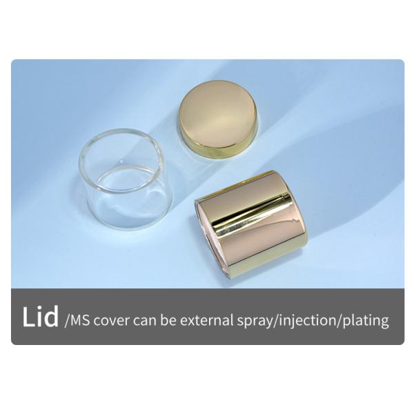 Spray Pump Cap Customized Luxury Acrylic Lotion Bottle Set for Cosmetic Packaging and MS Body Material