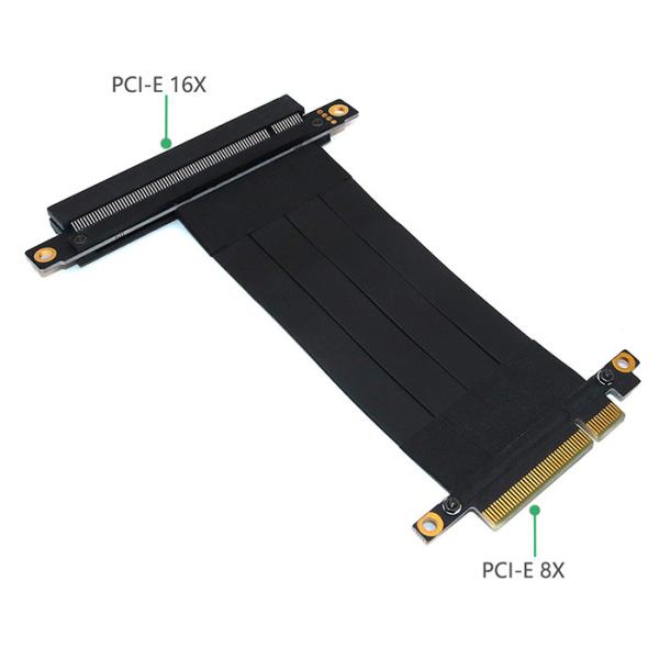 1OZ 8Gbps 16X To 8X PCIE Express Extension Cable FCC Easy To Install