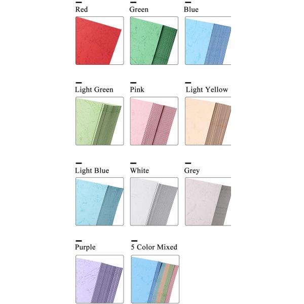 Flat Texture Leather Grain Stationary A4 Binding Paper