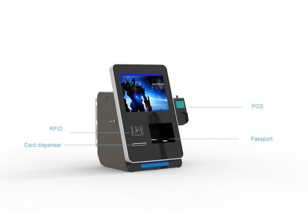 Cheap Passport scanner with card reader pos payment kiosk for sale