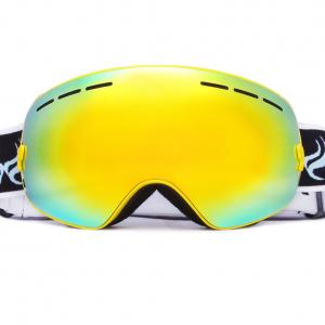 China Low Profile Mirrored Ski Goggles UV400 Protection Quick Lens Replacement on sale