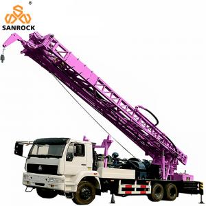 China Rotary Bore Hole Truck Mounted Water Well Drilling Rig Full Hydraulic Water Well Rig on sale