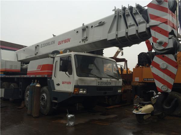Cheap 160 Ton Heavy Truck Crane in China QUY160 Used Zoomlion Crane For Sale , Five Section Boom Crane for sale