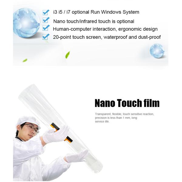 Waterproof Touch Interactive Table 10 Points Capacitive Touch Screen 1920*1080 Resolution