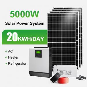 Best 10000w Solar Panel Kit Power Generator 8KW 6KW 5KW 3KW Off Grid 10kw Solar Energy Systems For Home wholesale
