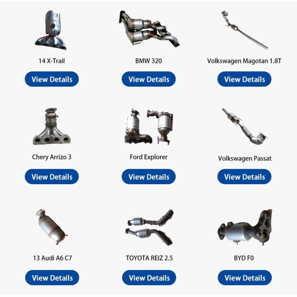 13 Audi A6 C7 Euro V Catalytic Converter First-Class Grade Metallic Exhaust Catalyst Auto Catalytic Converter