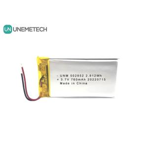 Best 3.7V 760mAh Lithium-Ion Polymer Rechargeable Battery 502852 For LED Lights wholesale
