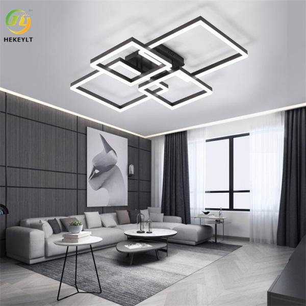 4 Light 26.79'' Flush Mount LED Ceiling Light Unique / Statement Square / Rectangle
