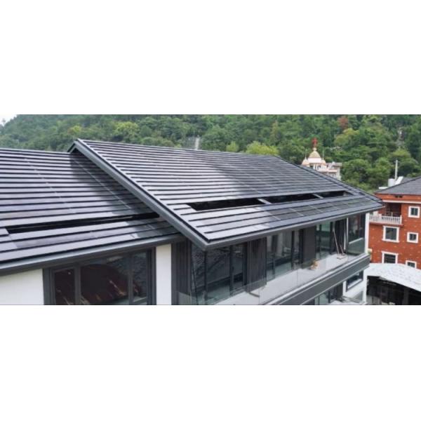Wholesale 95W Flat Solar Panels BIPV Roof Tiles with Monocrystalline Silicon EU Stock Flat Solar Tiles Thin Film Material
