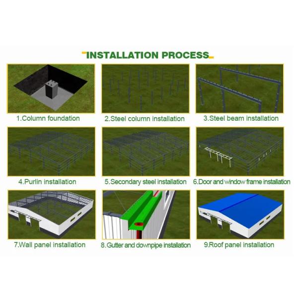 XDEM Light Prefabricated Steel Structure Warehouse Production Workshop Frame Metal Building