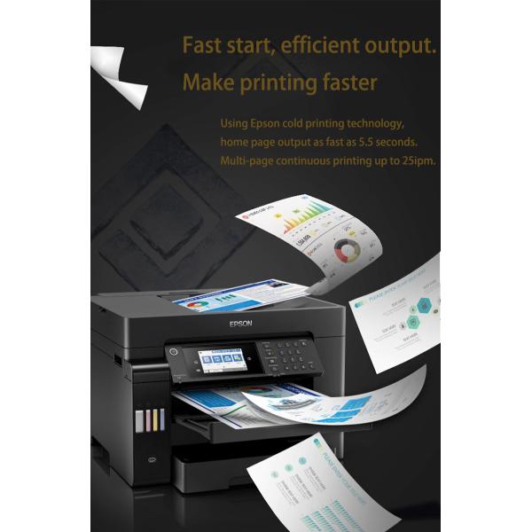 FOR L15168 Office High-speed Multi-functional Printer Wireless WIFI Print Copy Scan Fax Multi-box A3+ Inkjet Color Ink Bin