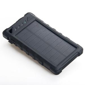 China Outdoors 8000mAh Dual USB Waterproof Solar Power Bank with Camping light and Counterfeit Detector on sale