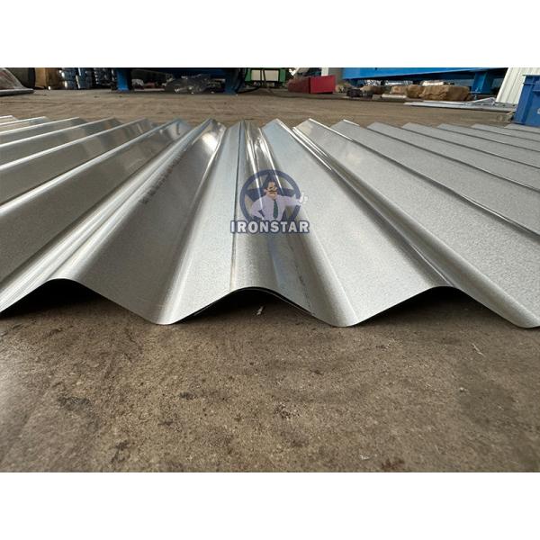 762mm 0.12-0.4mm corrugated roll forming machine in Indonesia Raw material: GI (Galvanized Steel ) material G550