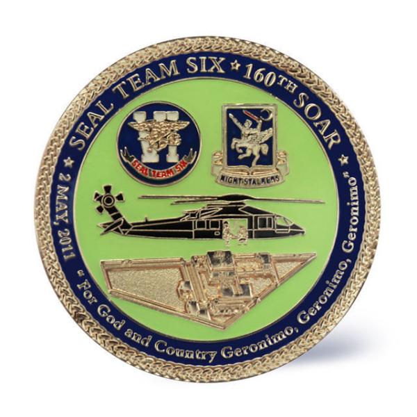 1/2 Inch - 4 Inch Custom Zinc Alloy Silver Dollar 3d Challenge Coins