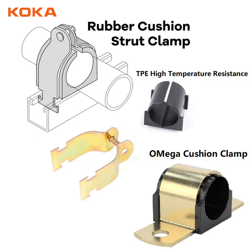 Best Custom Sizes Carbon Steel Cushion Tubing Strut Clamp wholesale