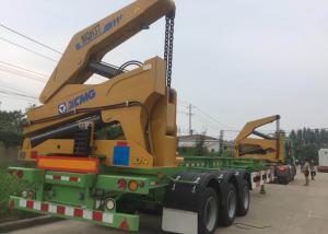 China Self Loading Truck Mounted Crane 3 Axle Container For Transportation on sale