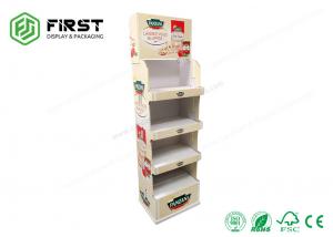 Best Custom POP Retail Promotional Folding Paper Floor Display Shelf For Drinks wholesale