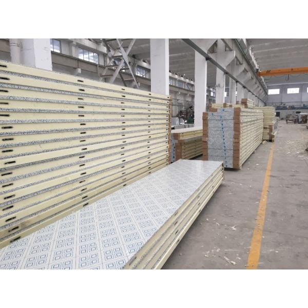 Cam lock PU cold room panel 960mm width for modular cold storage room 50-200mm thickness