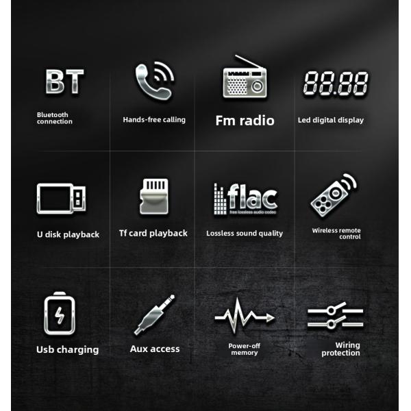 Creatall In-Stock Car MP3 Player with BT Wireless Connection USB Interface FM Radio-New Cross-Border Product