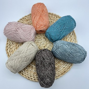 1/2.6NM Blending Cute Fluffy Air Yarn For Knitting Baby Dolls Hair Clip