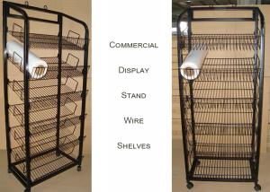 Best Multiple Shelves KD Structure Wire Rack Display / Light Duty Wire Retail Display Racks wholesale