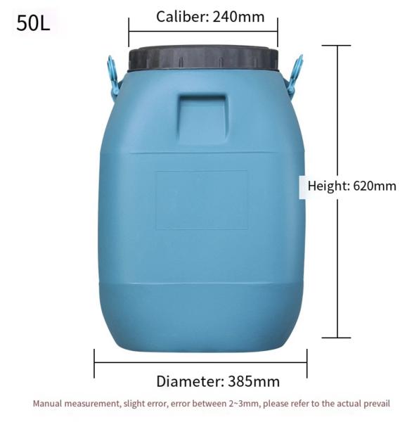 Cheap Customized HDPE Plastic Container Square 50L With Screw Lid Handle for sale