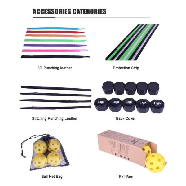 Aramid Fiber Portable Pickleball Net OEM Pickleball Paddles And Net