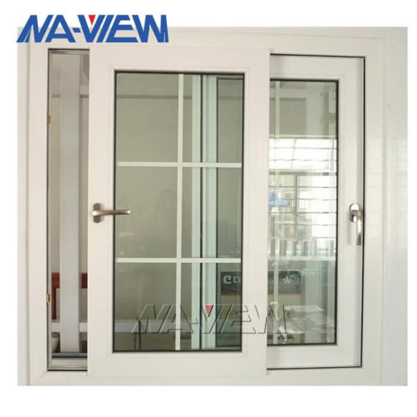 Cheap Aluminum Alloy Sliding French Windows Side Sliding Windows With Grids for sale