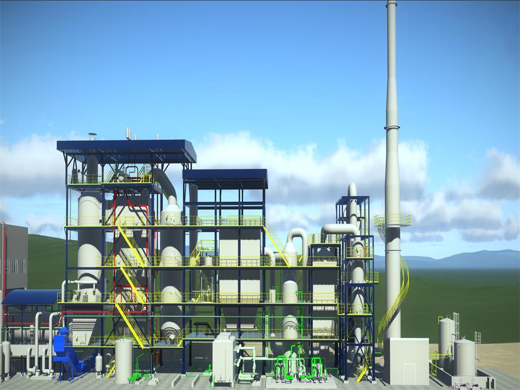 Export Medical Waste Incineration Customized Rotary Kiln Incinerator Project Factory Price