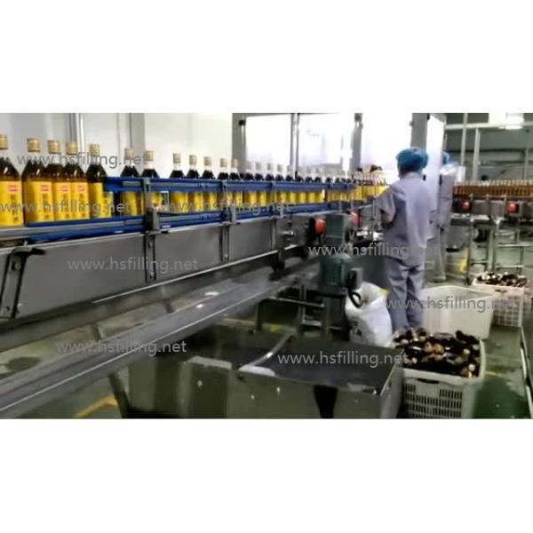 Automatic Glass Bottle Hot Filling Machine ROPP Cap Capping Machine Stainless Steel CE