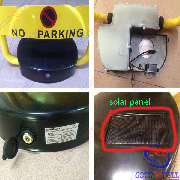 Electronic Steel Car Parking Locks 12V Solar Power Parking Space Savers
