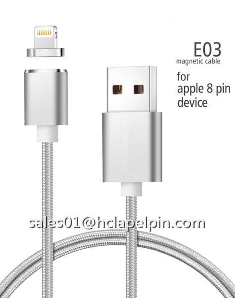 Cheap The Metal Connector with 1M length Braided Magnetic cable,Magnetic USB charging Cable with best price wholesale for sale