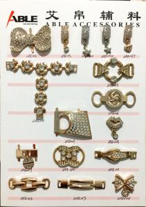 Best Ribbon Slider Rhinestone Shoe Buckles For Wedding Invitation Card Hair Craft Accessories wholesale