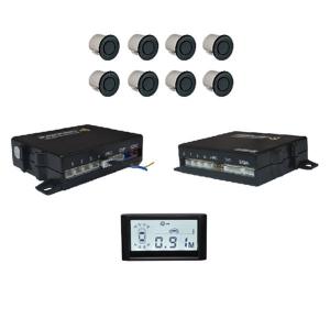 China Linsheng Auto 360 Degree LCD Display Parking Sensor 4 Front And Rear Parking Sensors 150mA on sale