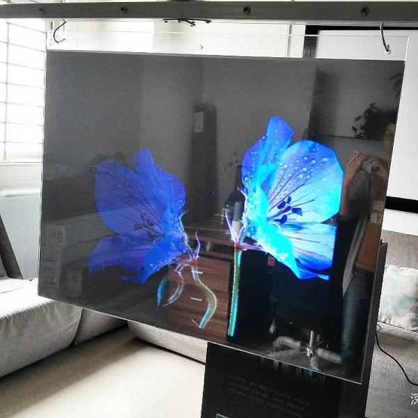 Cheap Self Adhesive Holographic Back Projection Film High Contrast, 45 Degree Angle for sale