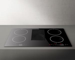 China Flex Zone Half Bridge Speed Booster Surface Induction Cooktop With Rang Hood on sale